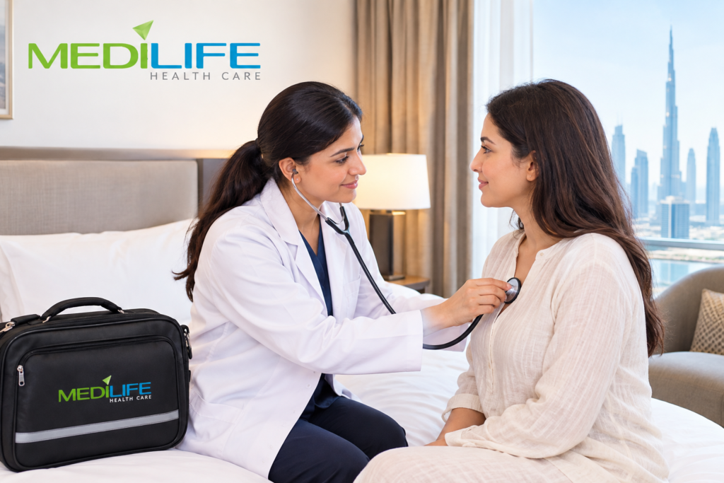 Doctor at hotel service in Dubai
